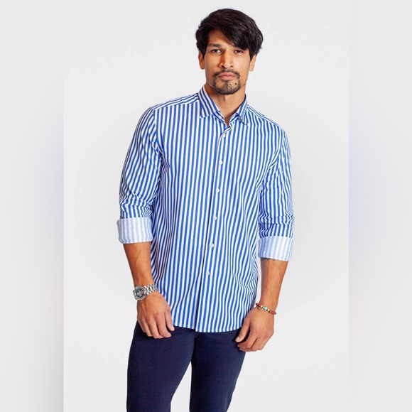 BUKI • The Go Big Stripe Long Sleeve Tech Shirt - Picture 3 of 9